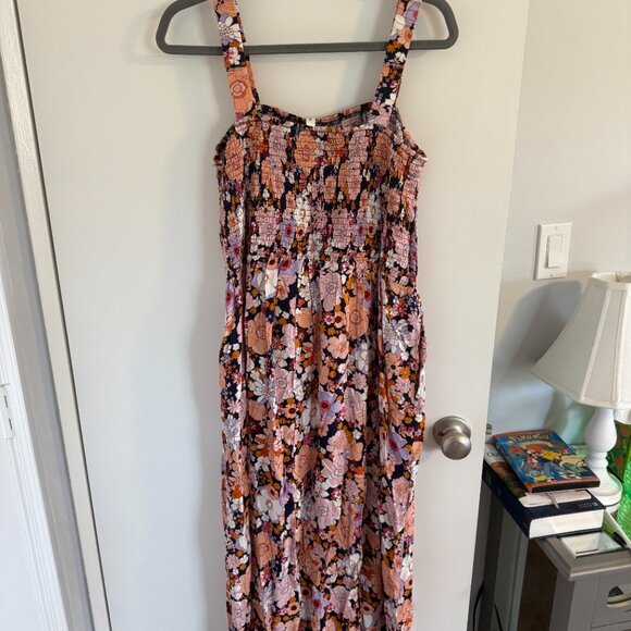 Orange and Pink Floral Dress - NWT - Picture 3 of 5